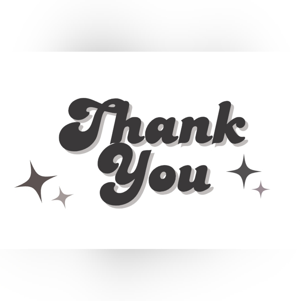50 4x6 Bold Thank You Notes Labels